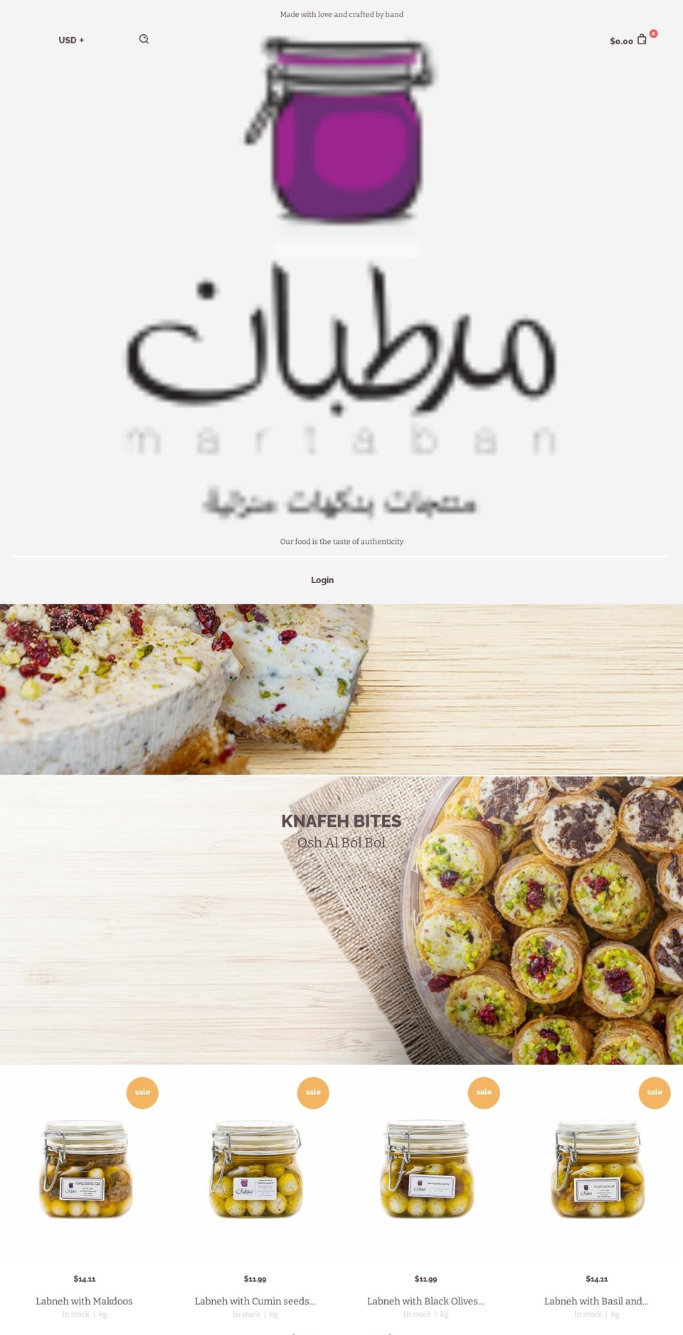 martabanproducts.com shopify website screenshot