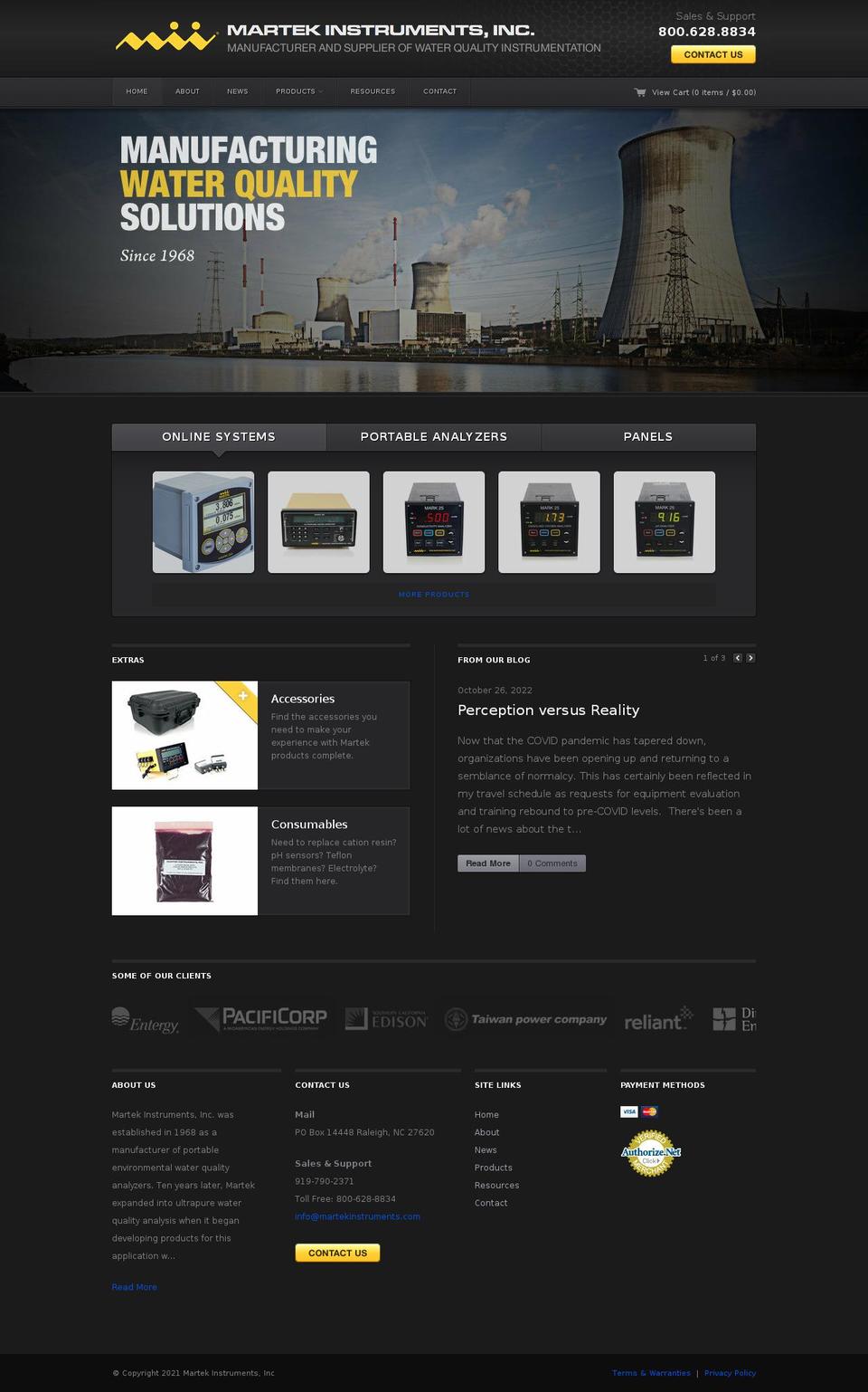 Technophile Shopify theme site example martek-instruments-inc.myshopify.com