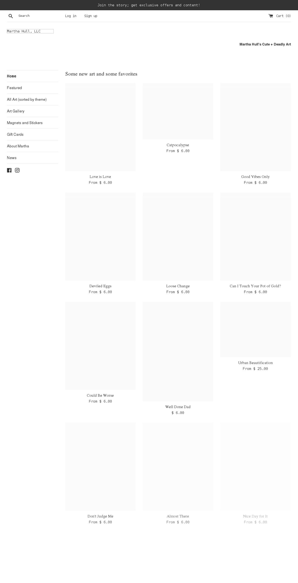 martha-hull.myshopify.com shopify website screenshot
