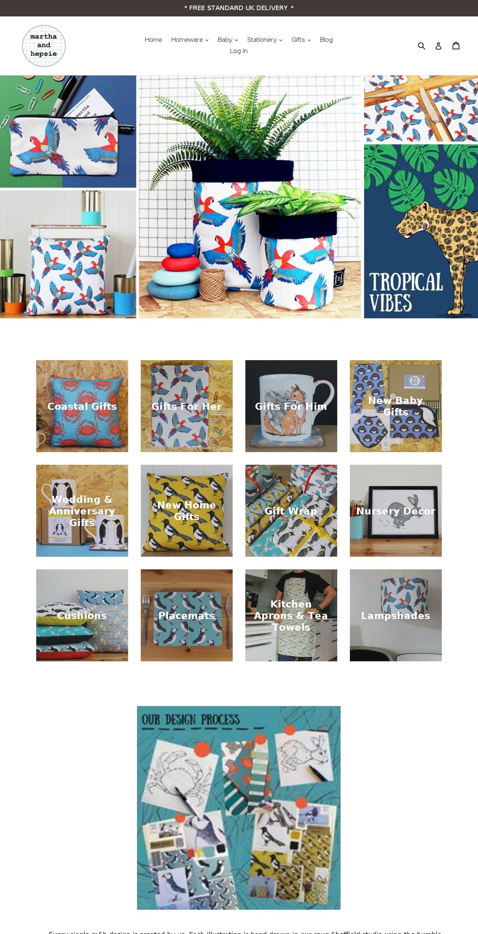 marthaandhepsie.com shopify website screenshot