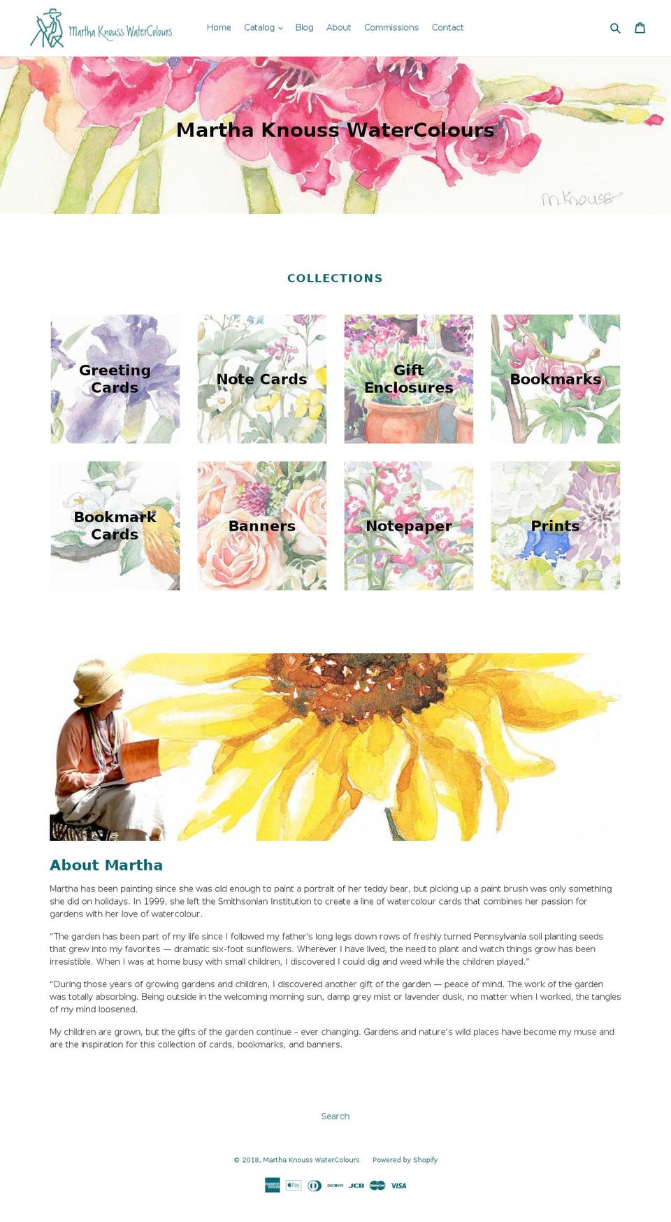 marthaknouss.com shopify website screenshot