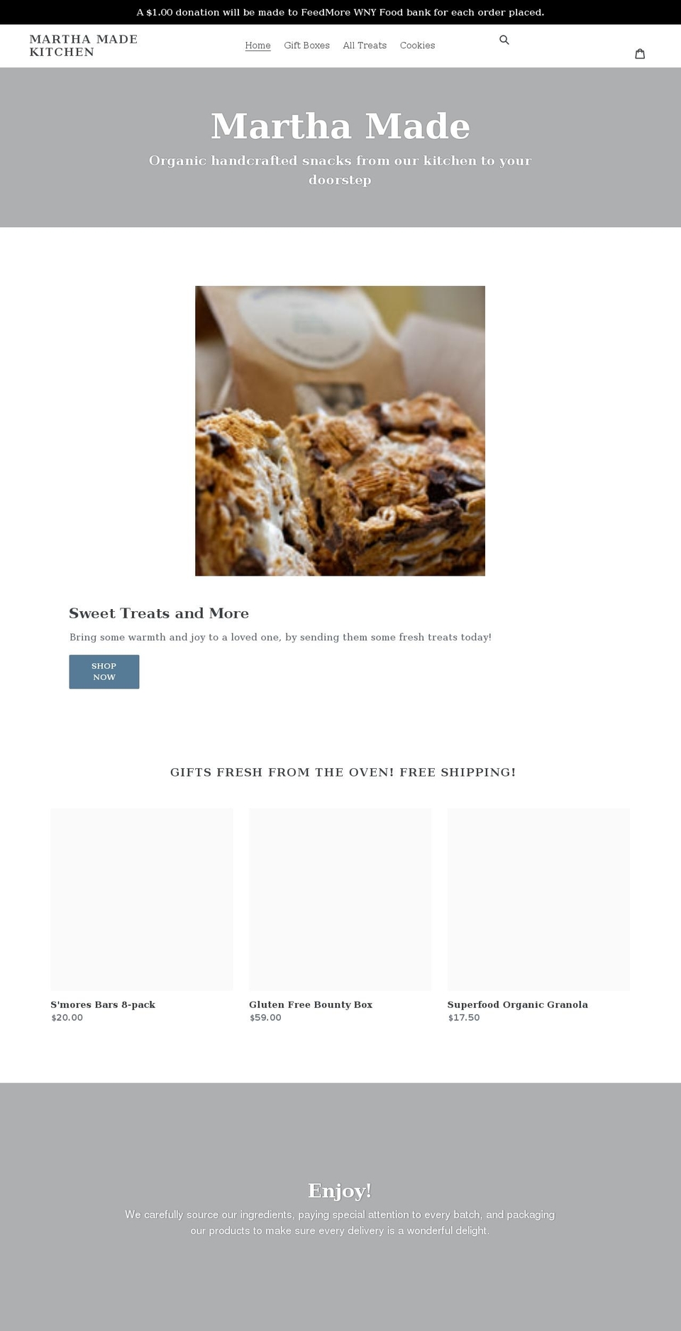 marthamade.kitchen shopify website screenshot