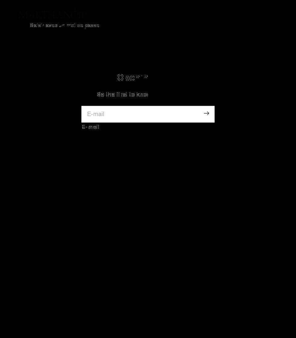 marthanoir.com shopify website screenshot
