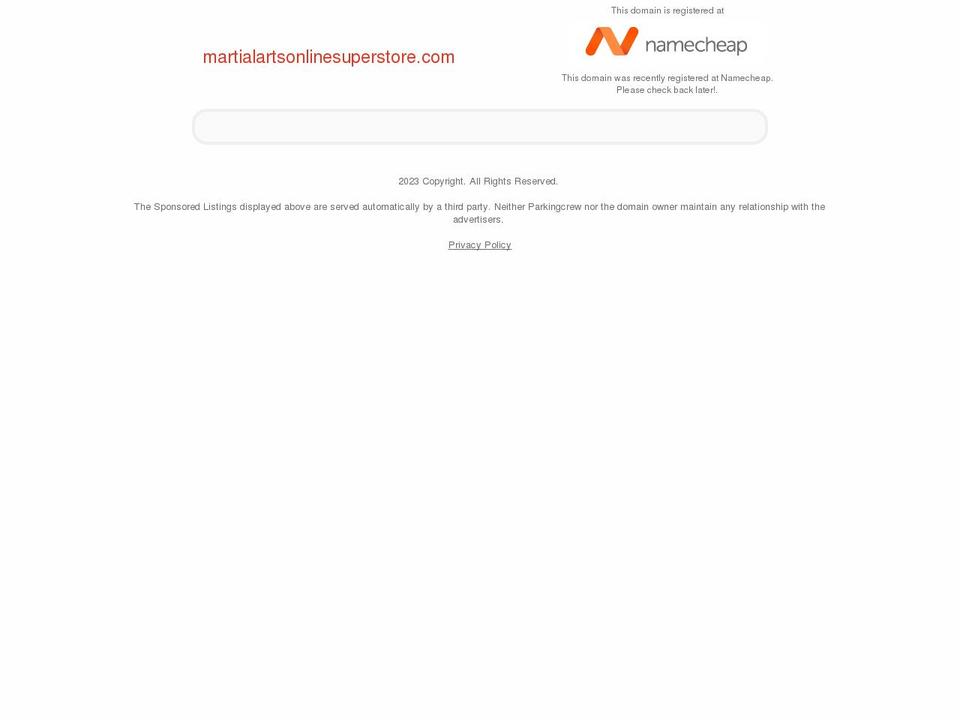 martialartsonlinesuperstore.com — Shopify storefront screenshot