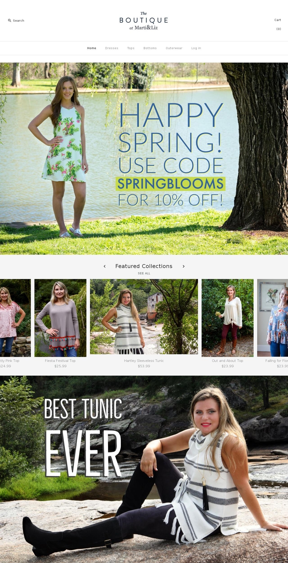 martiandlizboutique.com — Shopify storefront screenshot