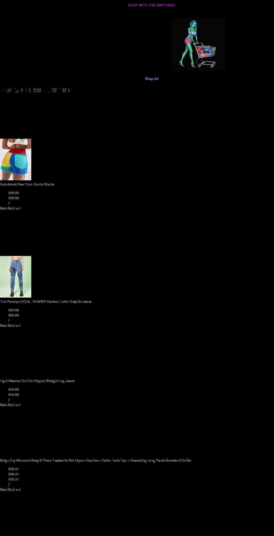 martianpage.com shopify website screenshot