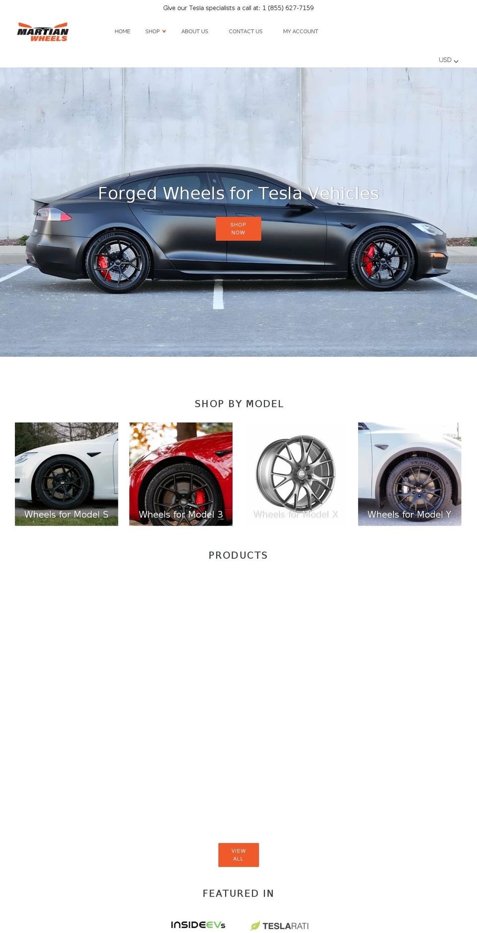 martianwheels.com shopify website screenshot