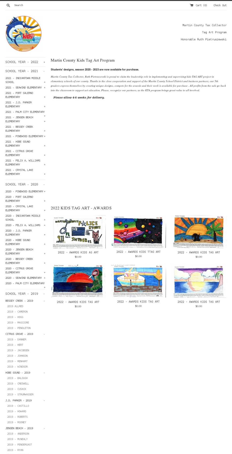 martin-county-tag-art.myshopify.com shopify website screenshot