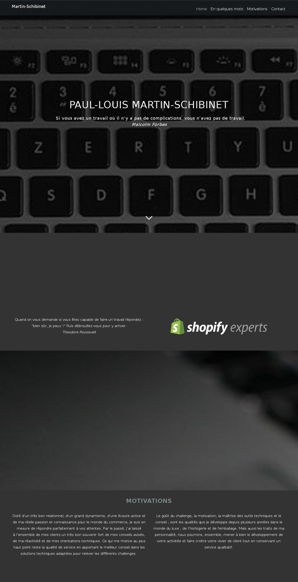 martin-schibinet.com shopify website screenshot