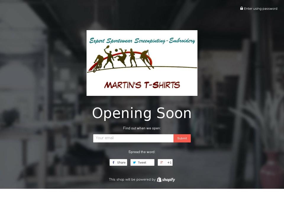 martin-sportswear.com — Shopify storefront screenshot