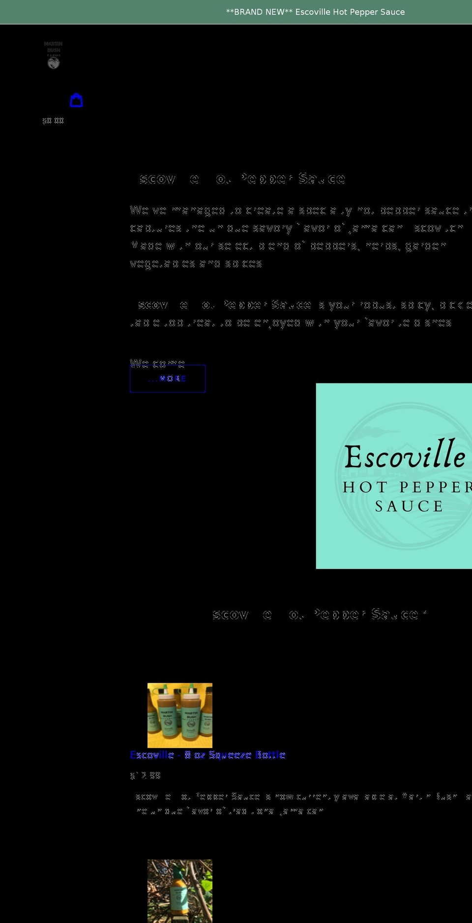 martinbushfarms.com shopify website screenshot