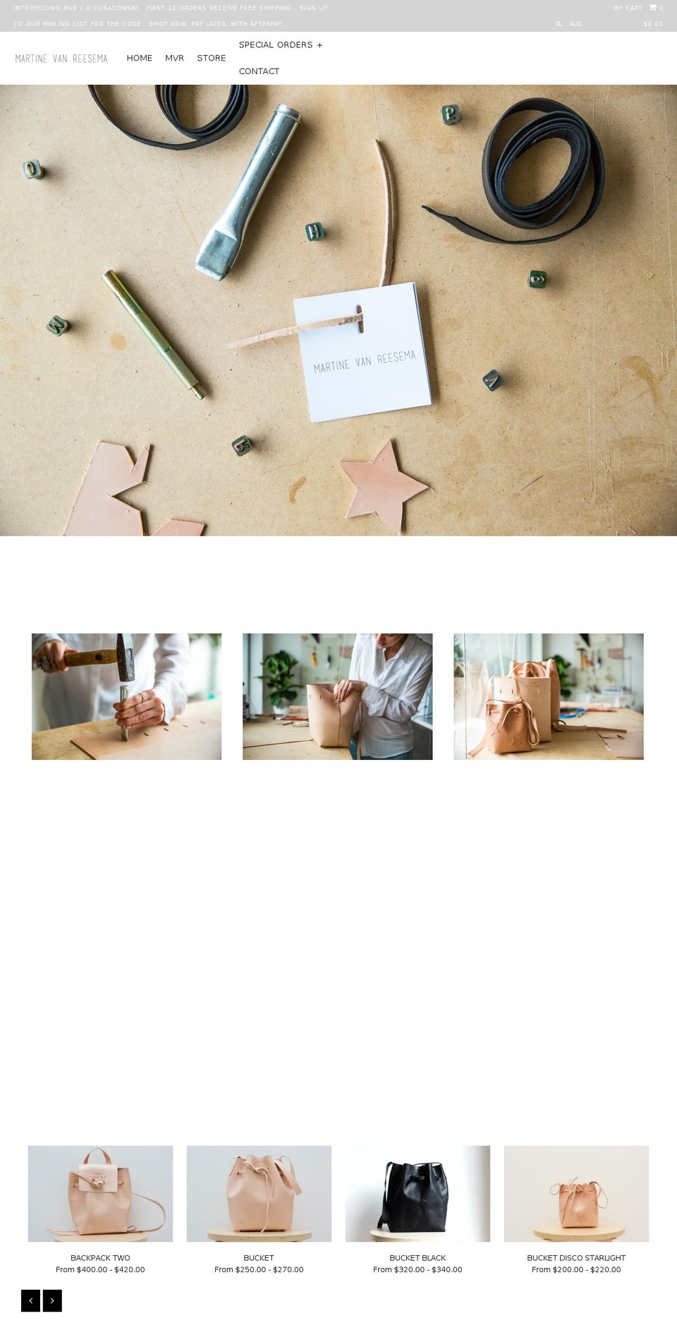 martinevanreesema.com shopify website screenshot