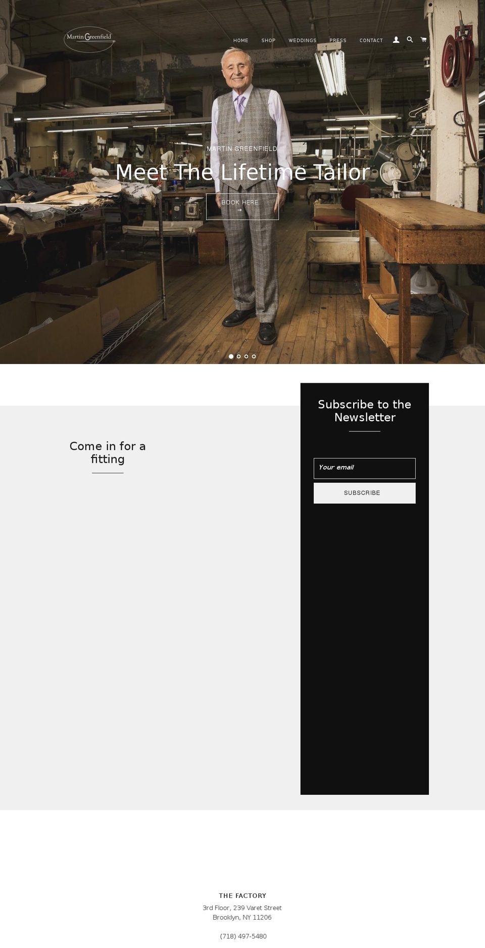 martingreenfield.social shopify website screenshot