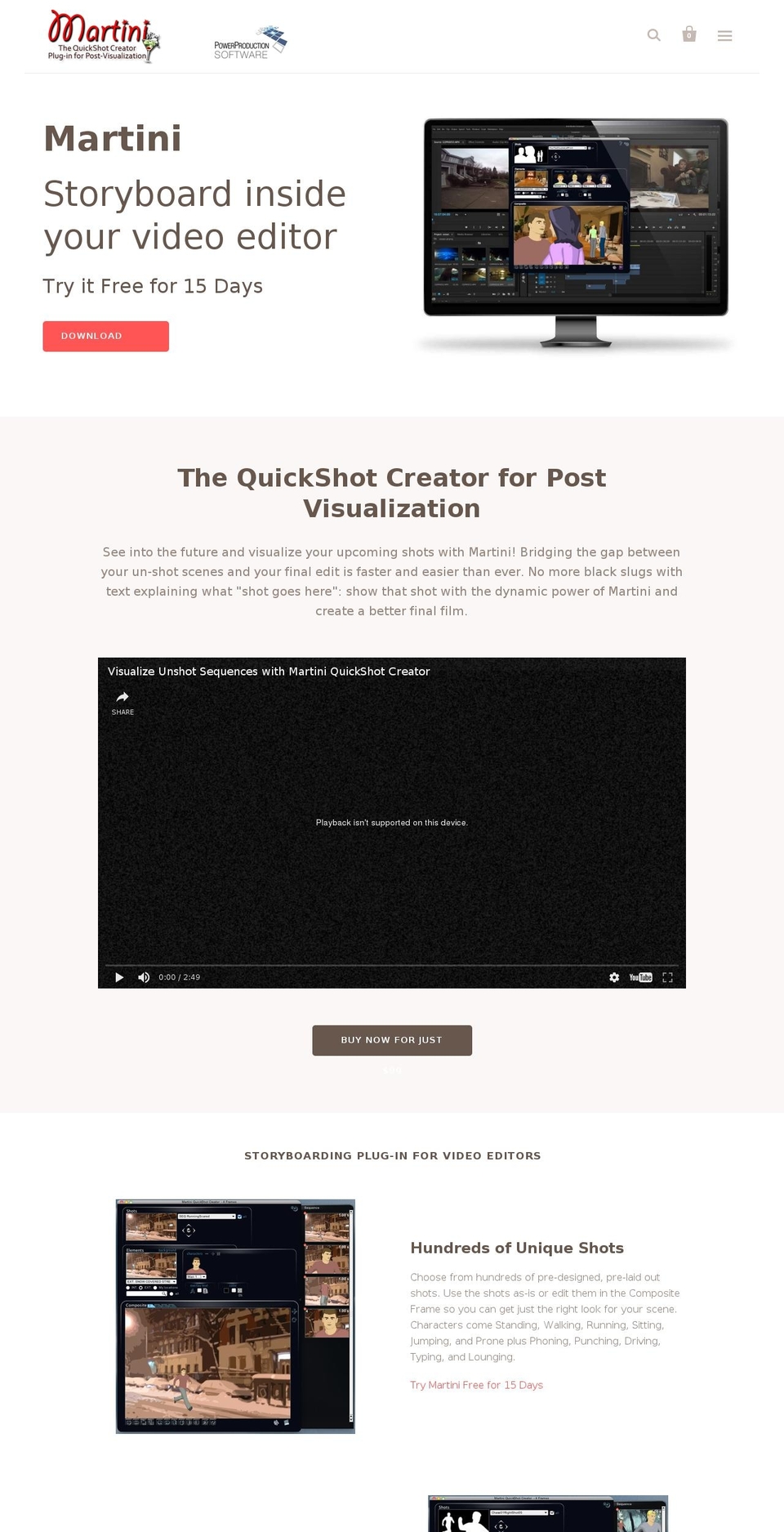 martinifcp.com shopify website screenshot