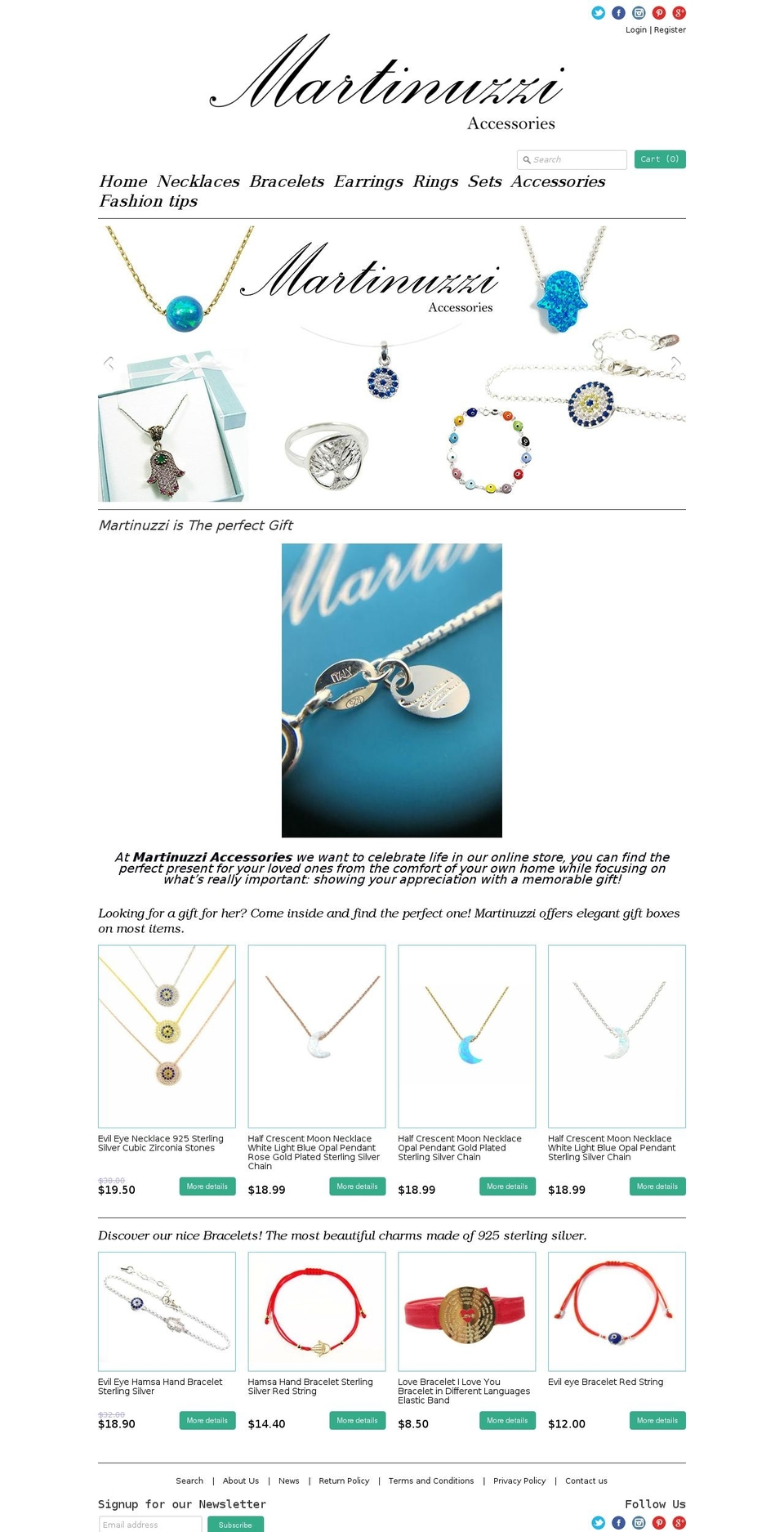 famiza-jewelry-store Shopify theme site example martinuzziaccessories.com