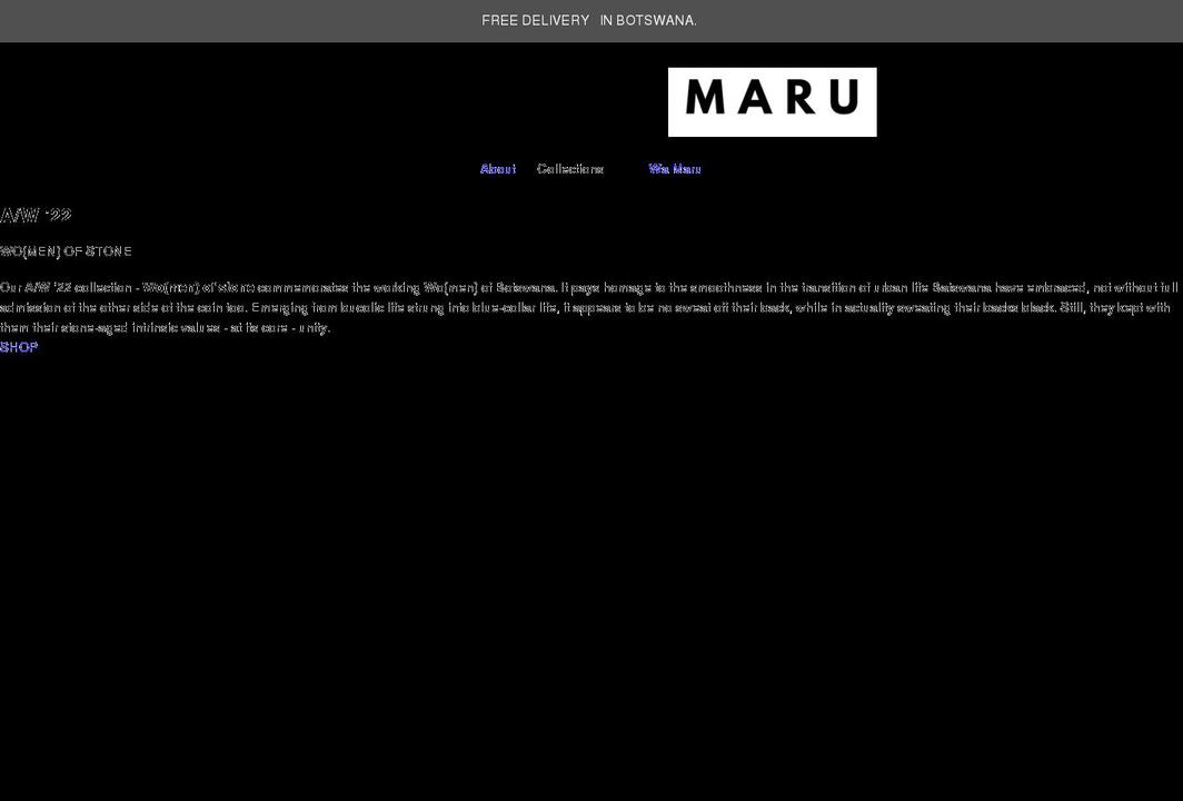 marubw.com shopify website screenshot