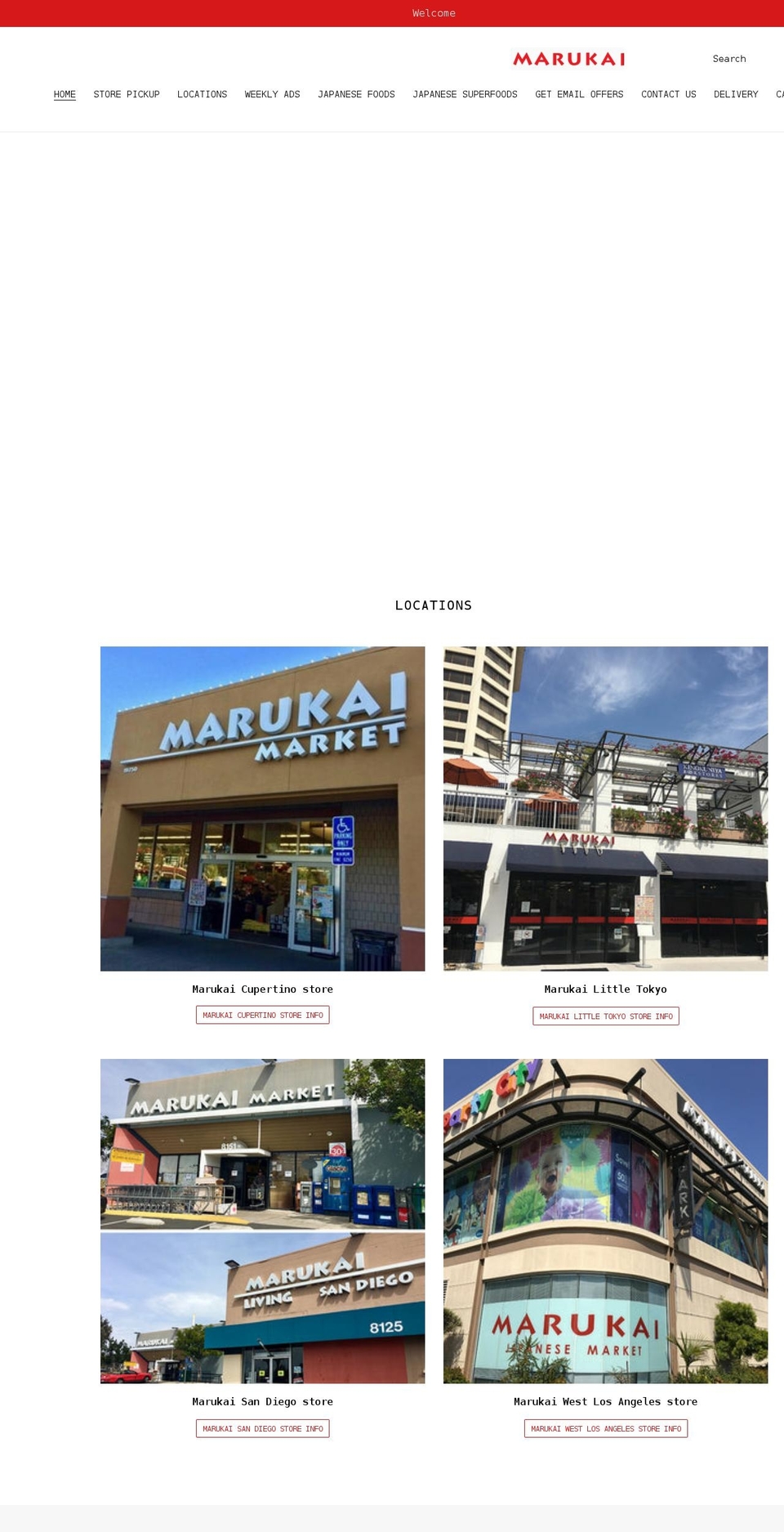 marukai.com shopify website screenshot