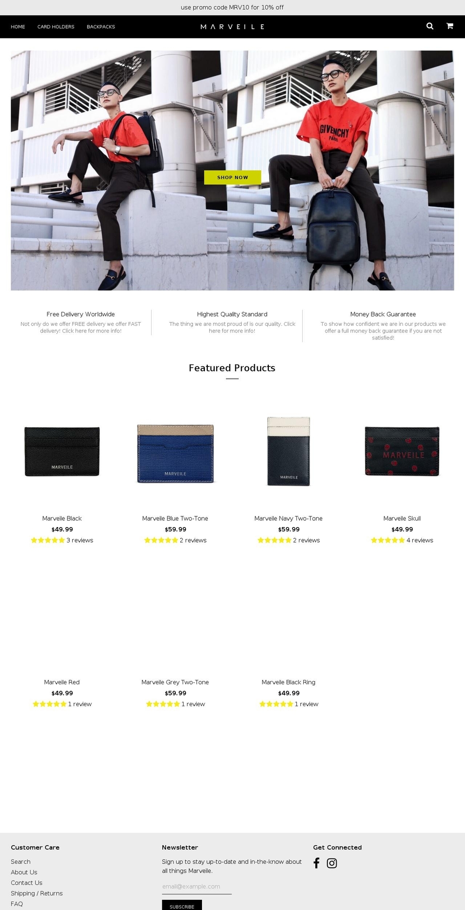 marveile.com — Shopify storefront screenshot