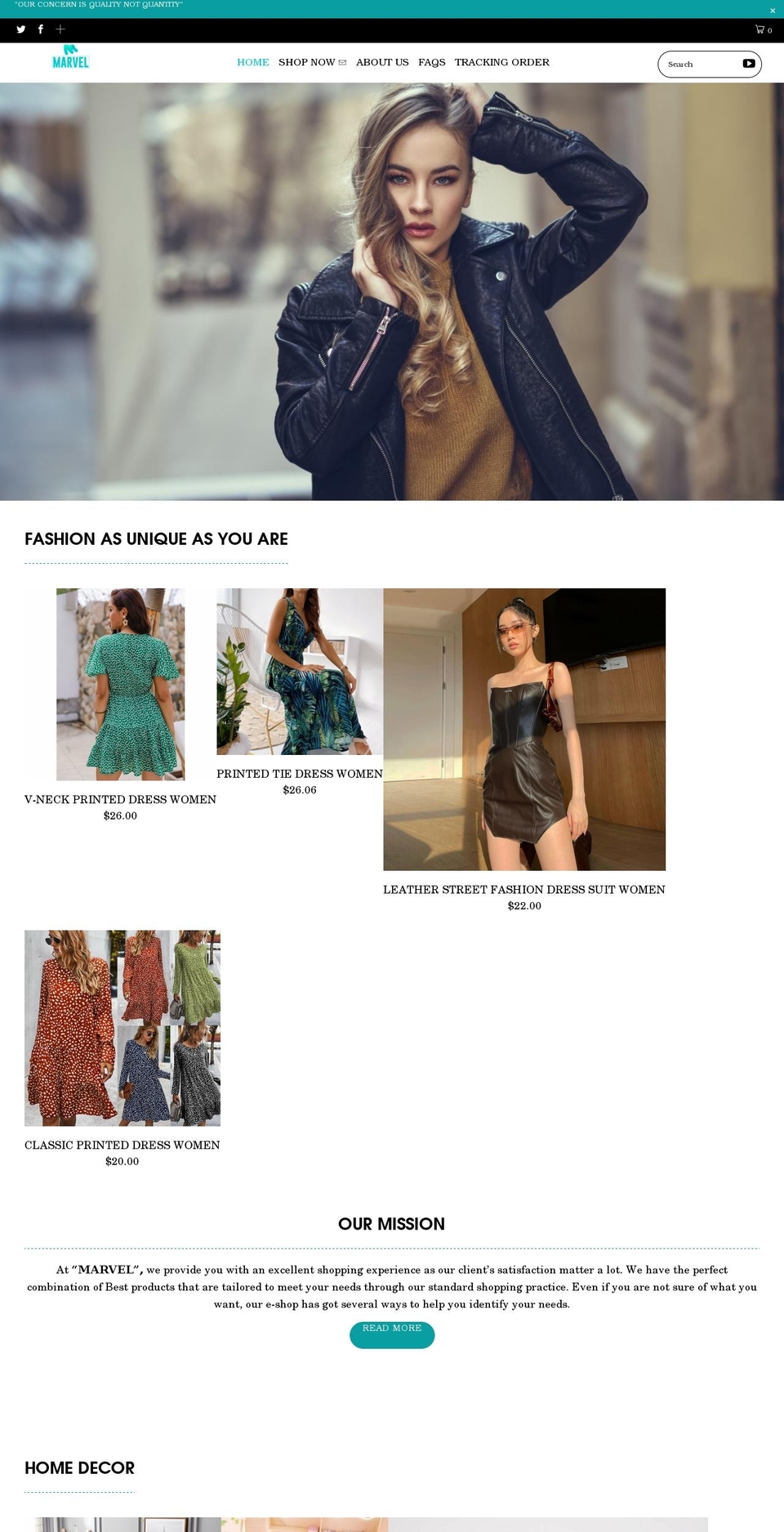 marvel4.com shopify website screenshot