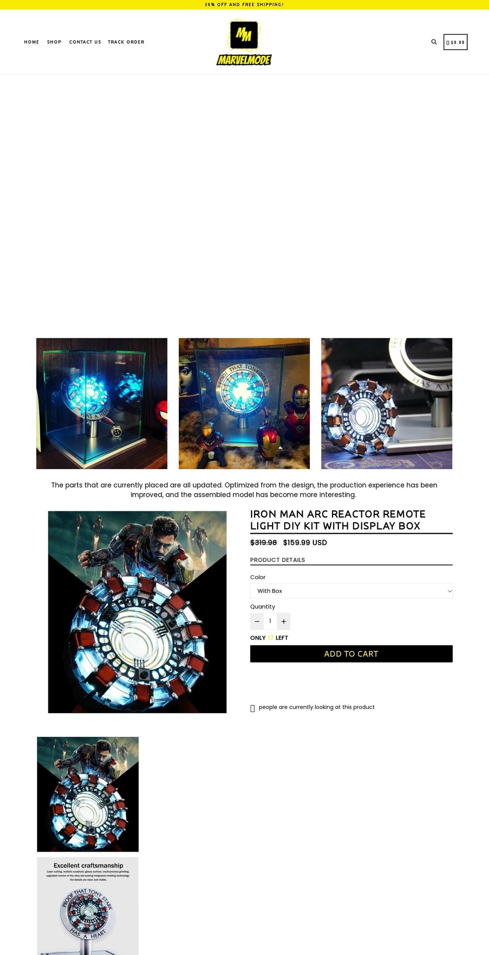 marvelmode.com shopify website screenshot