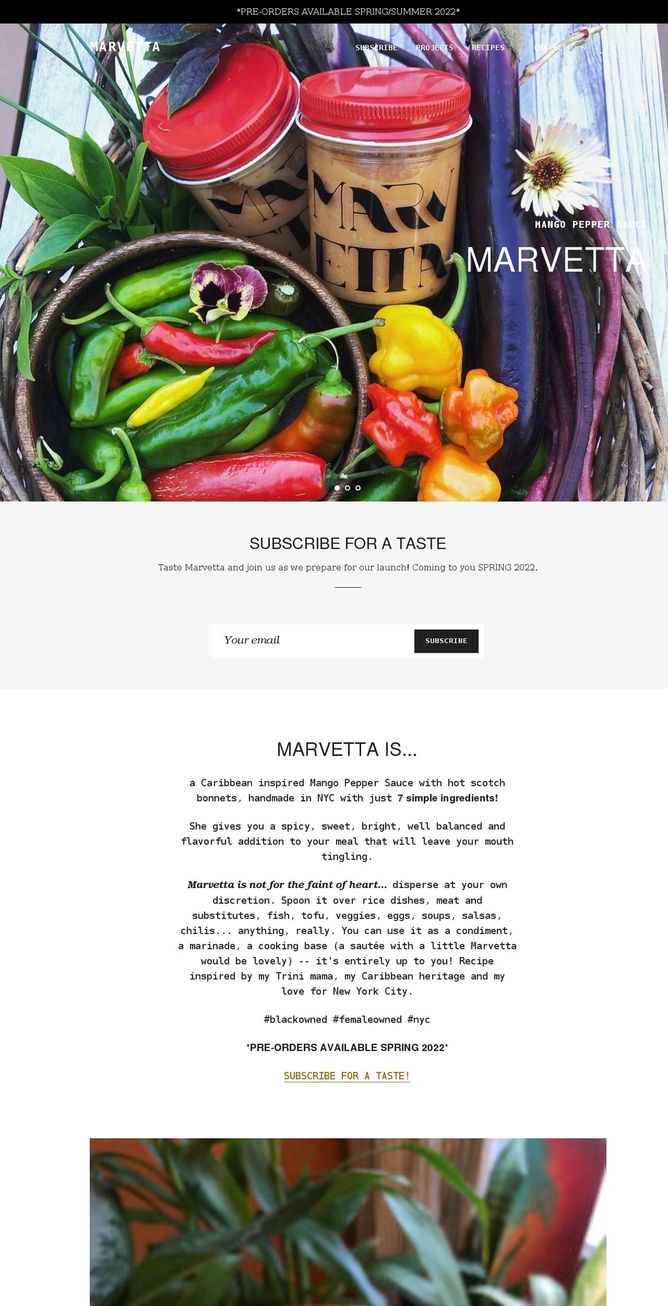 marvettanyc.com shopify website screenshot
