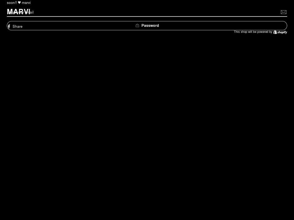 marvicollection.com shopify website screenshot