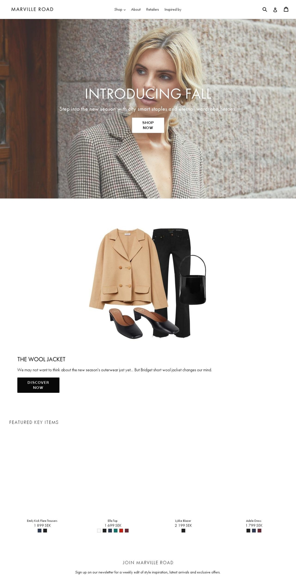 MarvilleRoad v2.0 Shopify theme site example marvilleroad.com