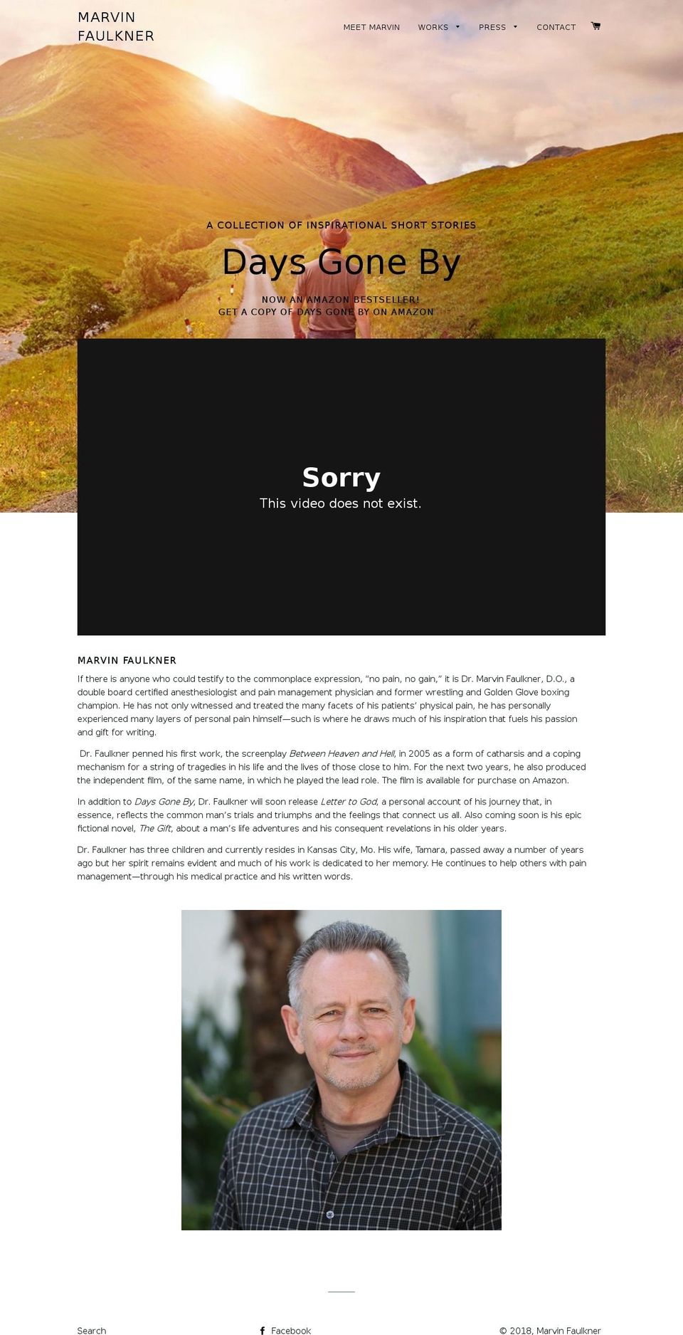 marvinfaulkner.com shopify website screenshot