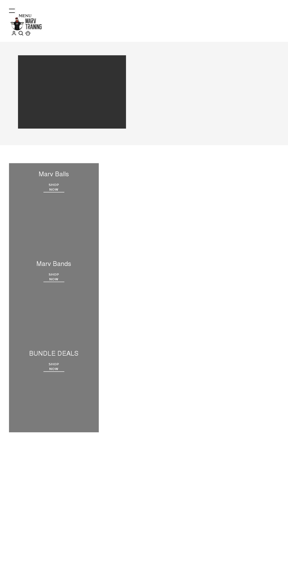 marvtraining.com shopify website screenshot