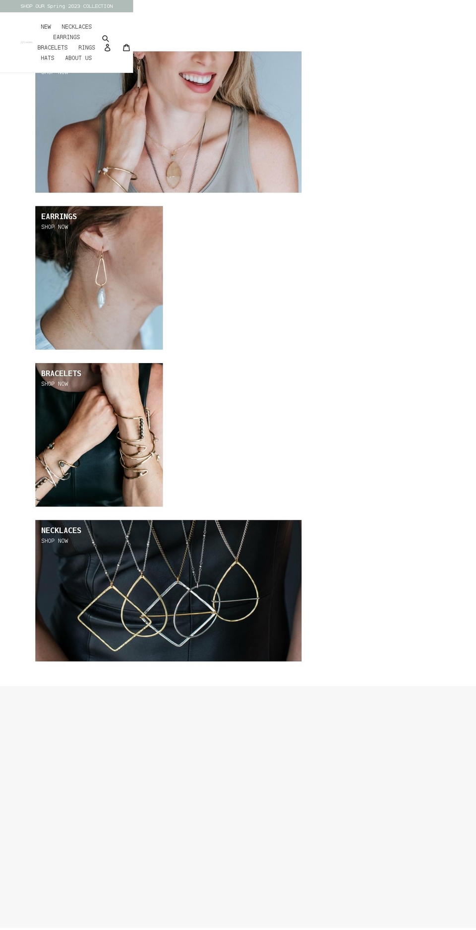 mary-garrett-jewelry.myshopify.com shopify website screenshot