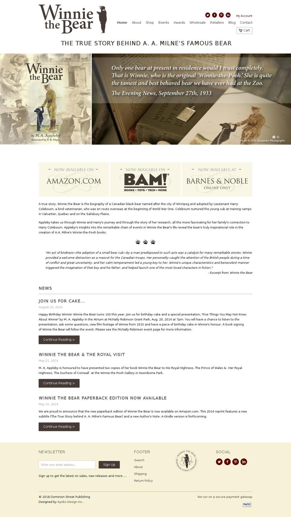 maryanneappleby.com — Shopify storefront screenshot