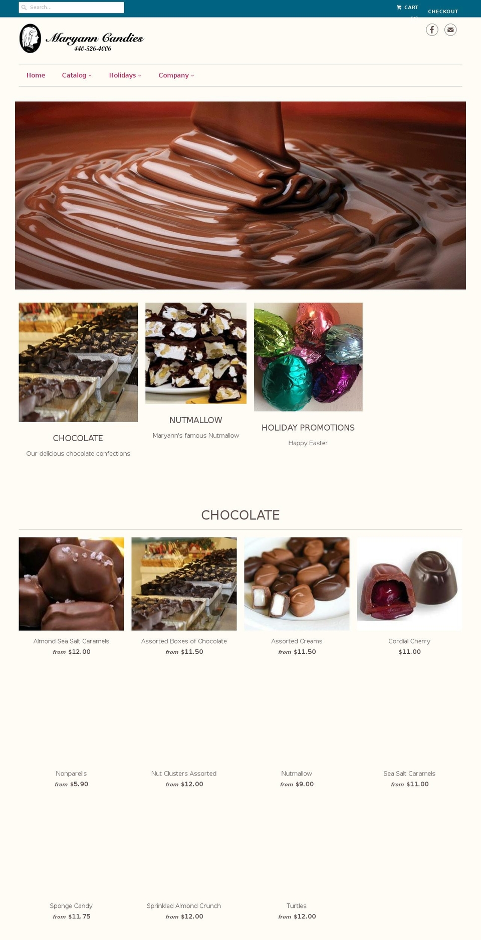 maryannfudgeshop.com — Shopify storefront screenshot