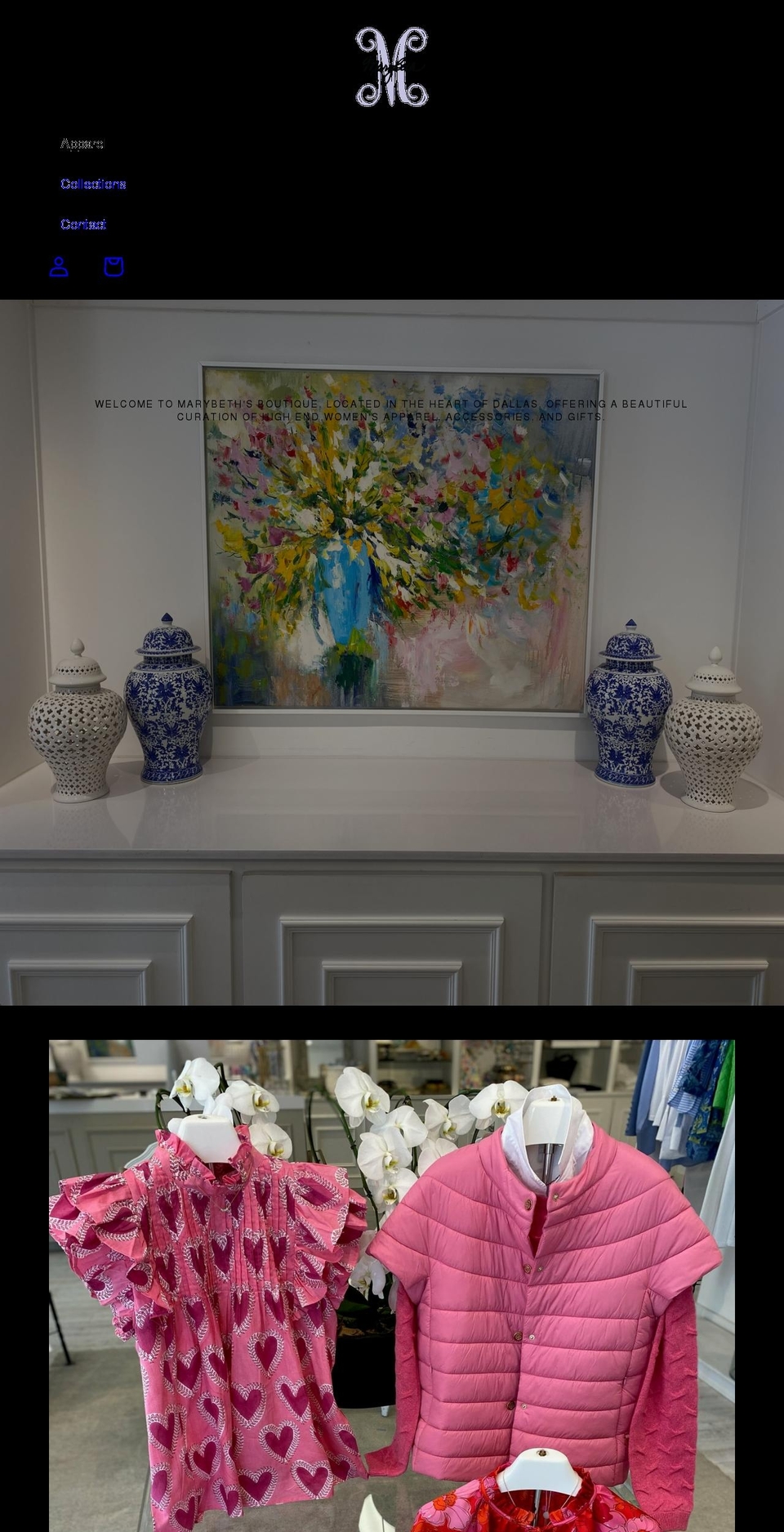 marybethboutique.com shopify website screenshot