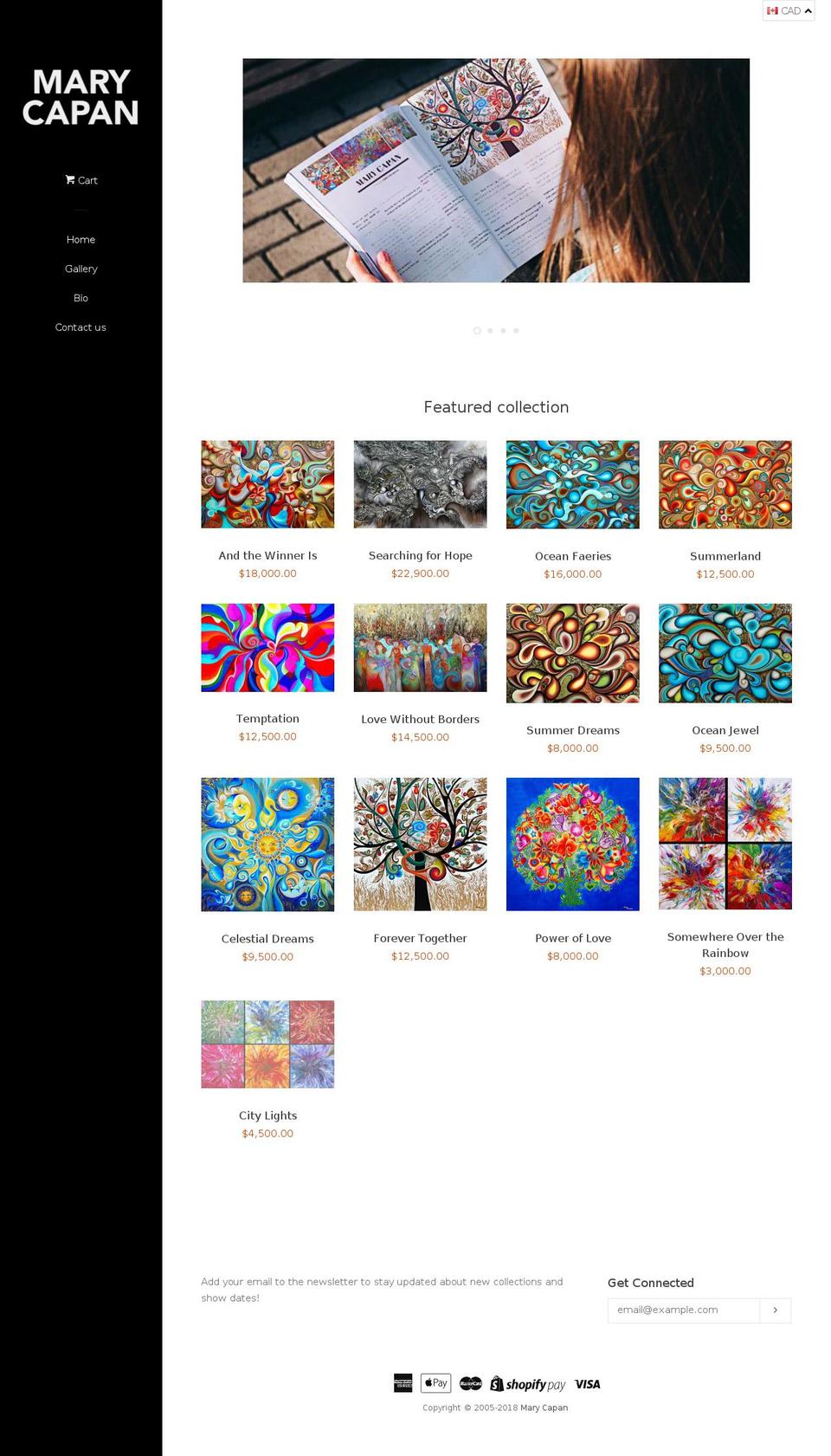 marycapan.com — Shopify storefront screenshot