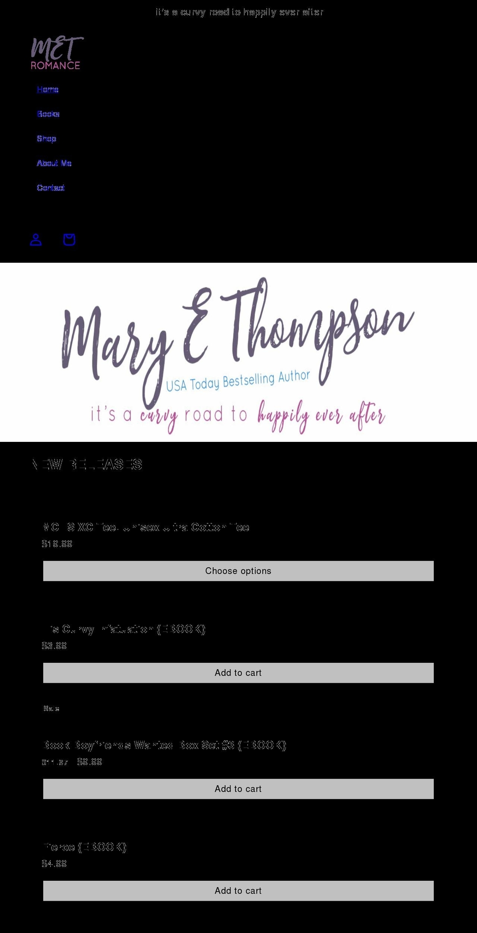 maryethompson.com shopify website screenshot