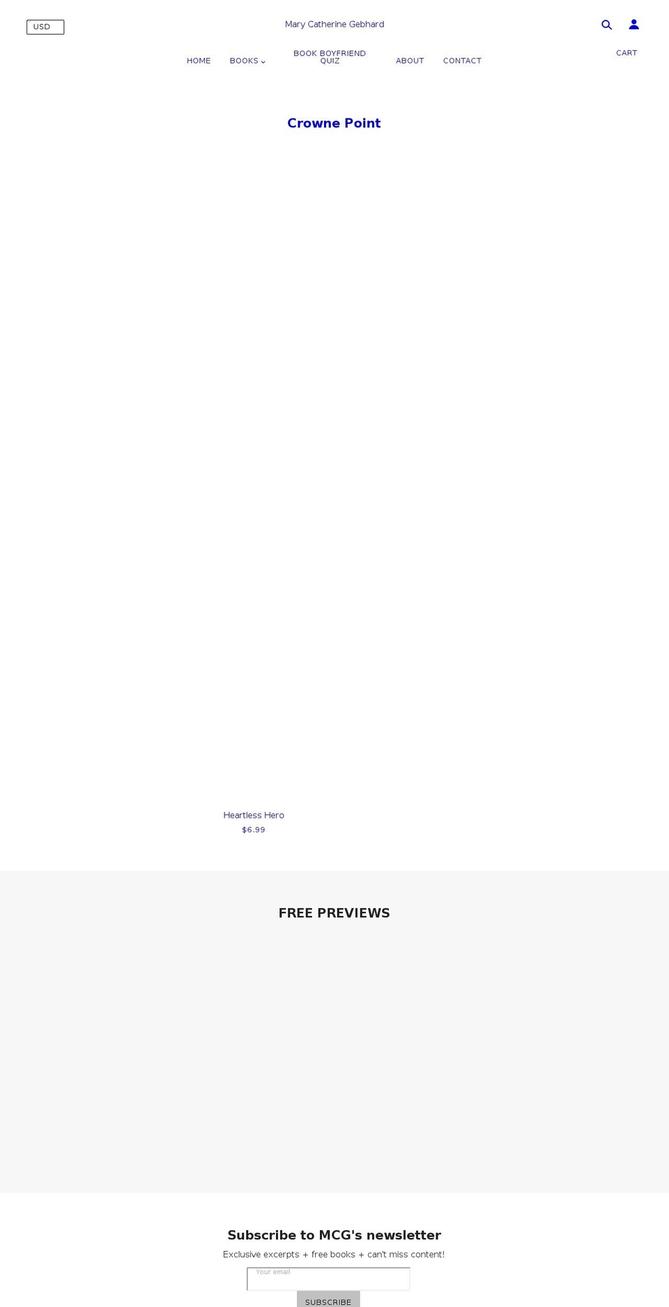 marygebhard.com shopify website screenshot