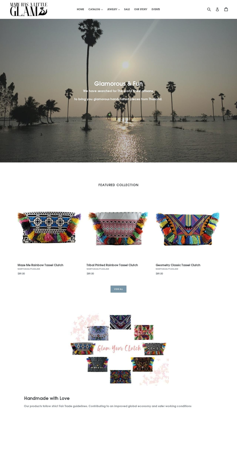 maryhasalittleglam.com — Shopify storefront screenshot