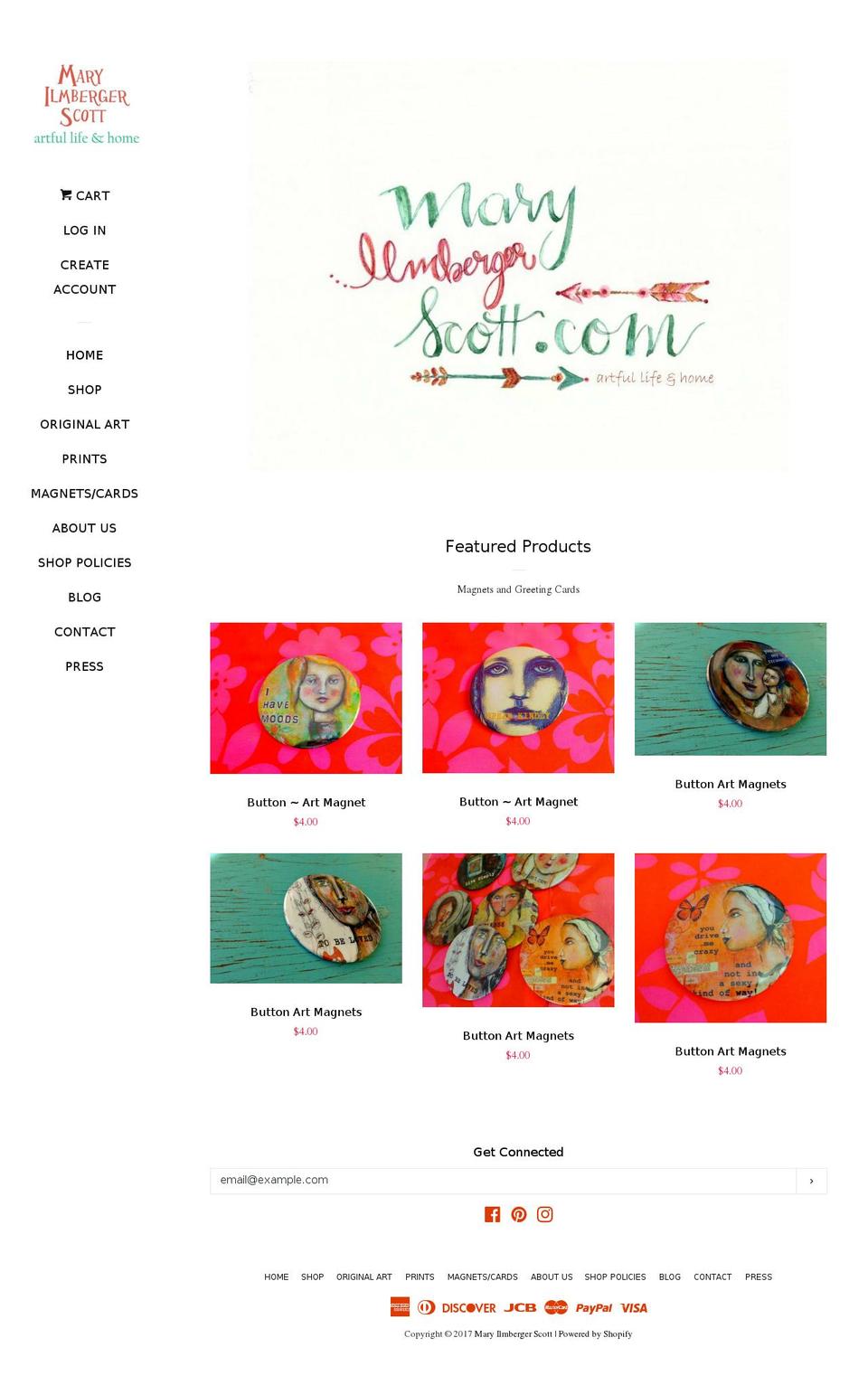 maryilmbergerscott.com shopify website screenshot