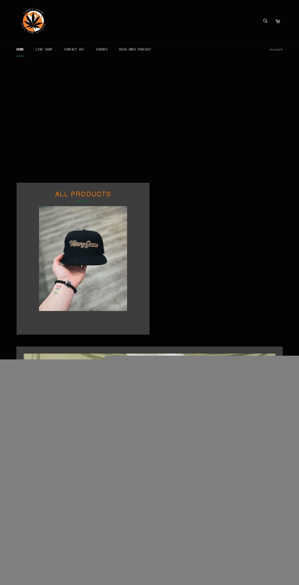 maryjanebrand.net shopify website screenshot