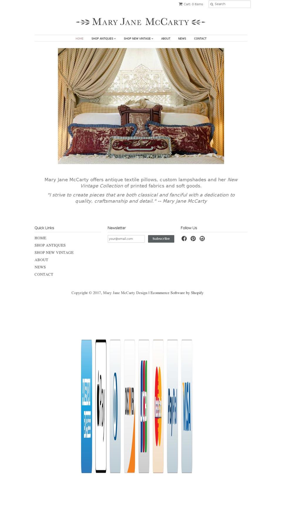 maryjanemccarty.com shopify website screenshot