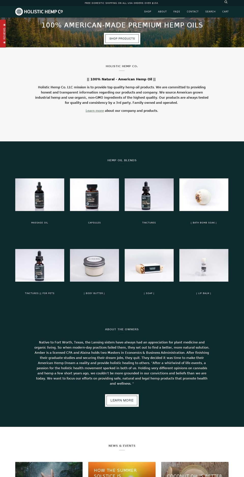 maryjaneshealthyhemp.com — Shopify storefront screenshot