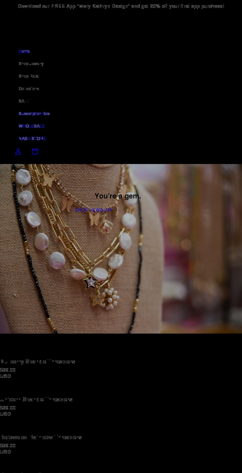 marykathryndesign.com shopify website screenshot