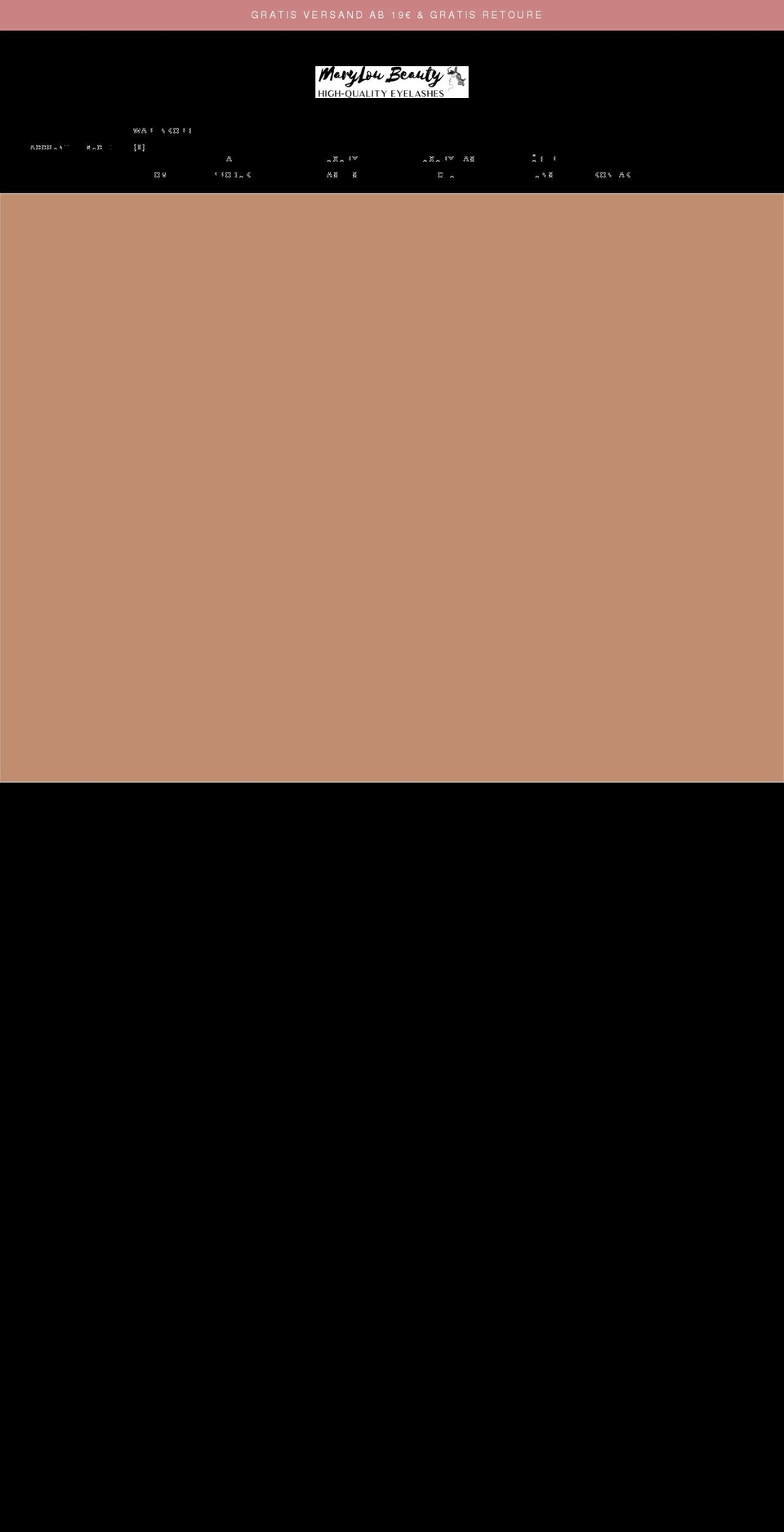 maryloubeauty.com shopify website screenshot