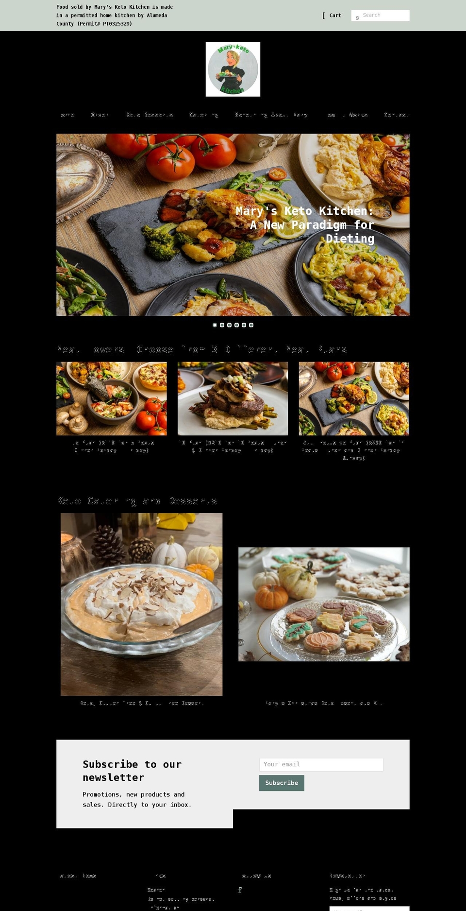 marysketokitchen.com shopify website screenshot