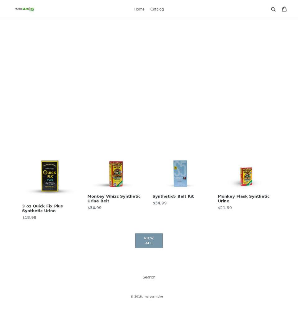maryssmoke.com — Shopify storefront screenshot