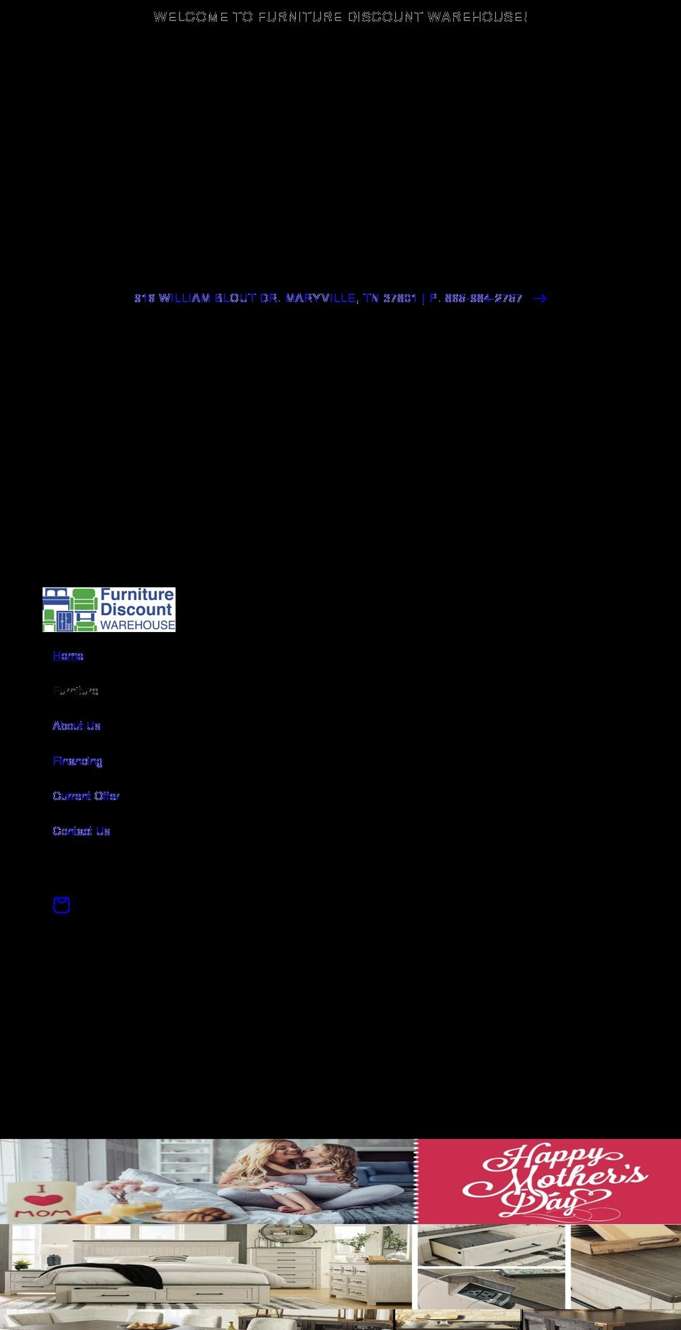 maryvillefurniture.com shopify website screenshot