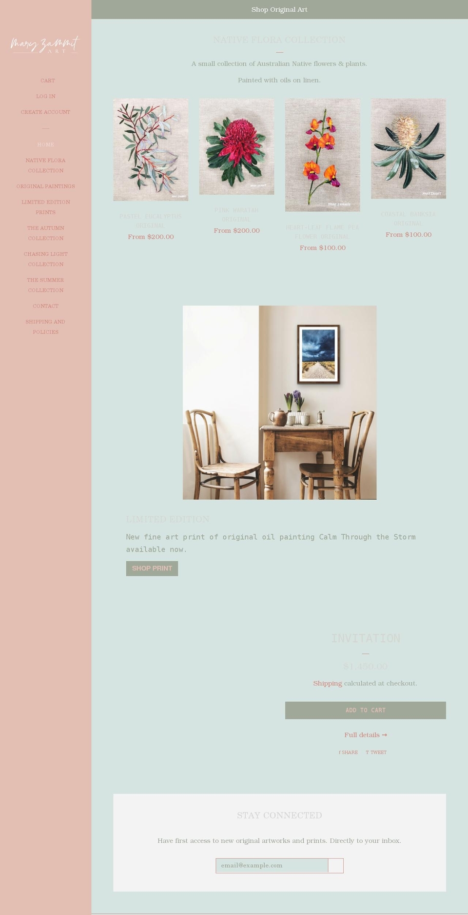 maryzammit.com shopify website screenshot