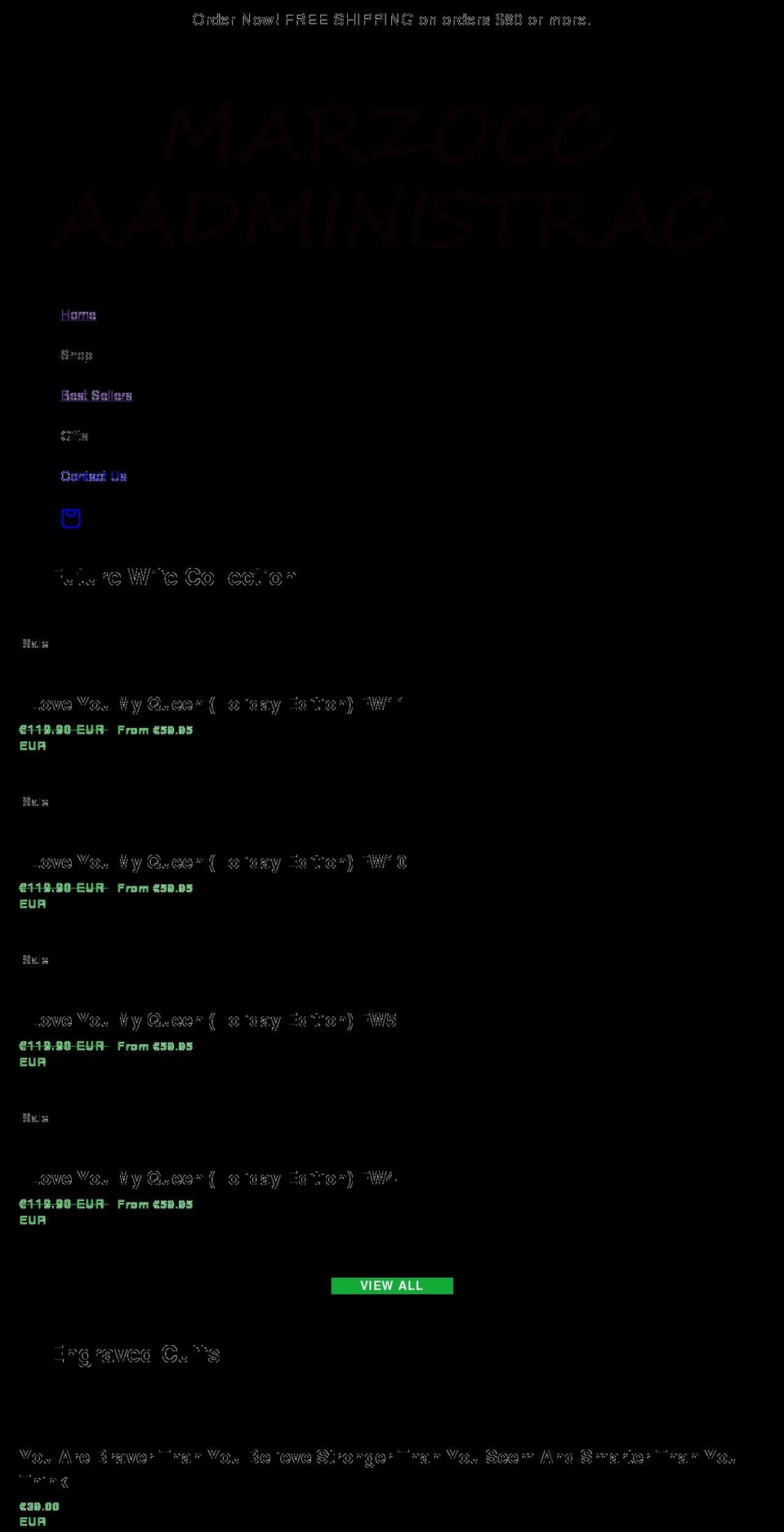 marzoccaadministrac.com shopify website screenshot