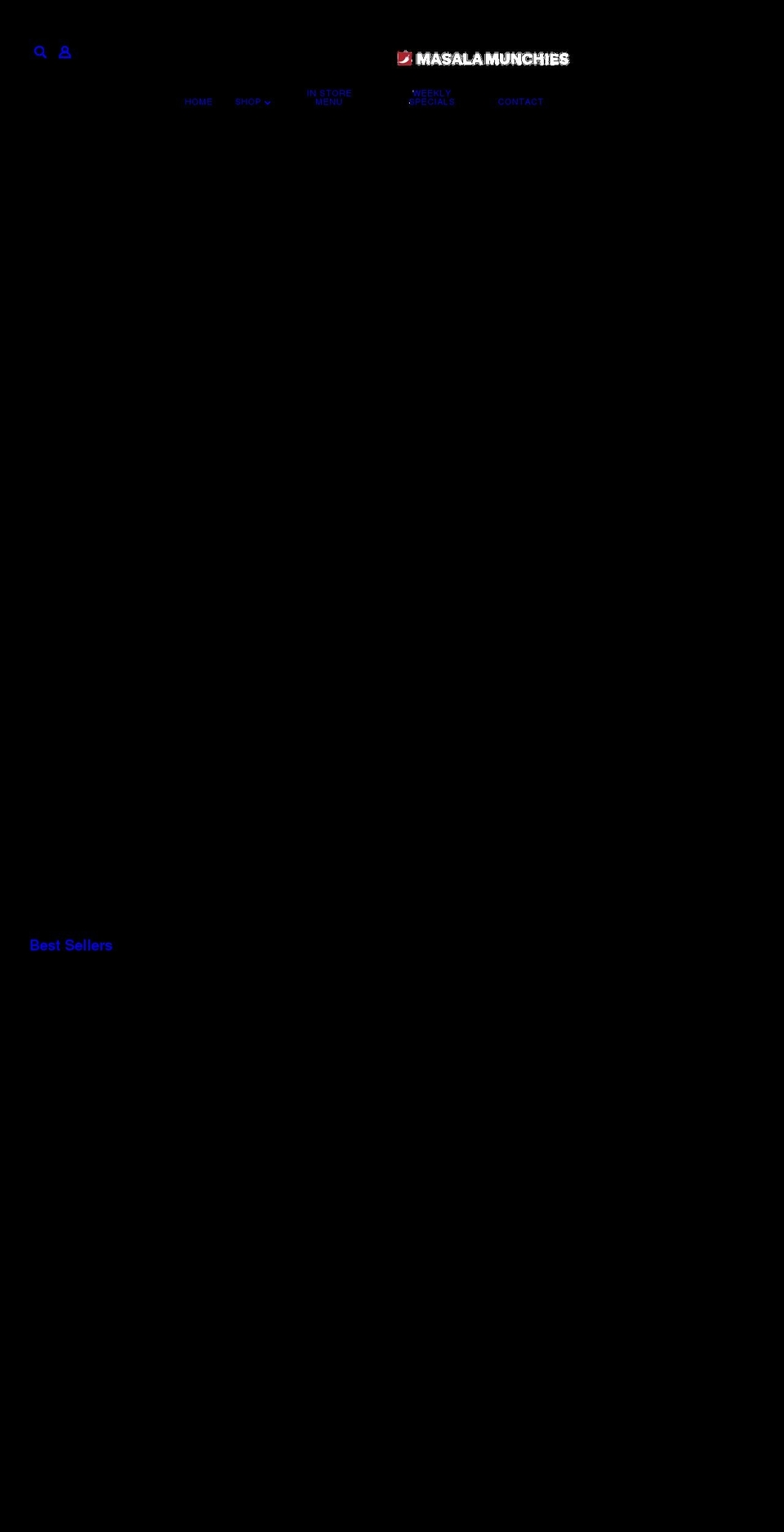masalamunchies.net shopify website screenshot