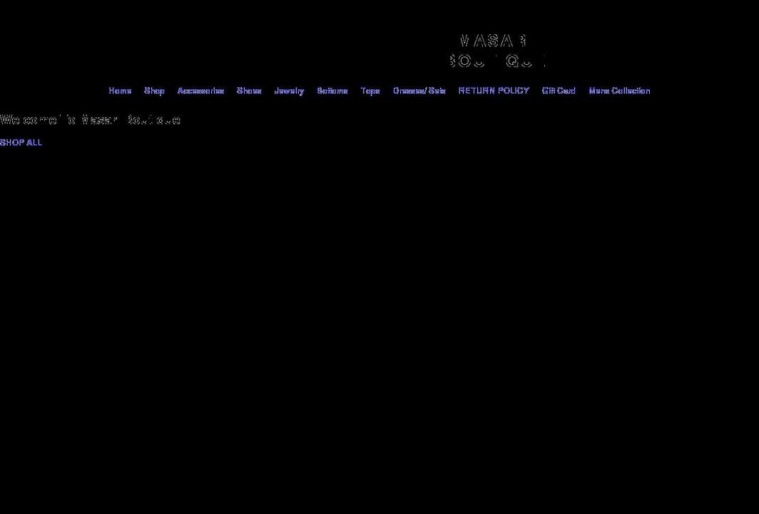 masariboutique.com shopify website screenshot